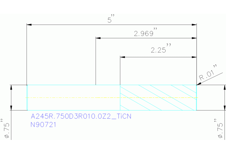 A245R.750D3R010.0Z2 TICN
