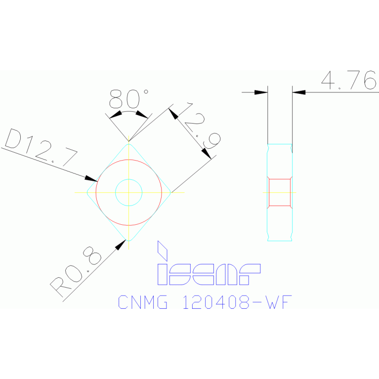CNMG 120408-WF IC8250