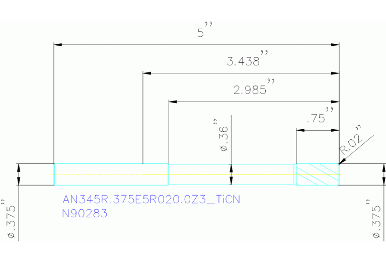 AN345R.375E5R020.0Z3 TICN