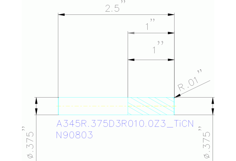 A345R.375D3R010.0Z3 TICN