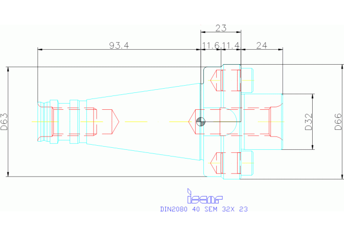 DIN2080 40 SEM 32X 23