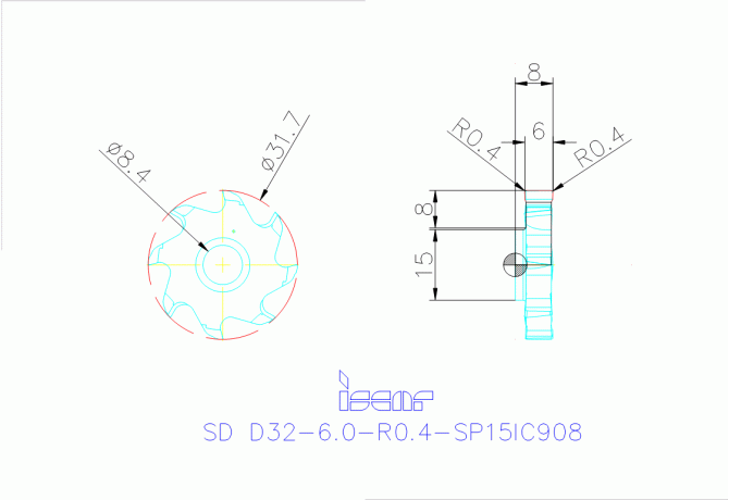 SD D32-6.0-R0.4-SP15 IC908