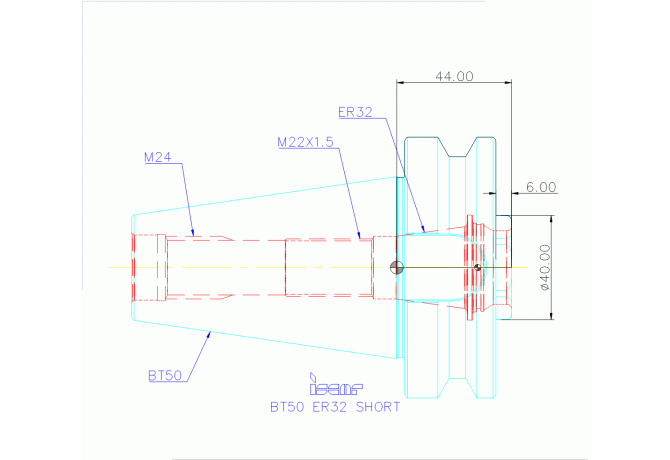 BT50 ER32 SHORT