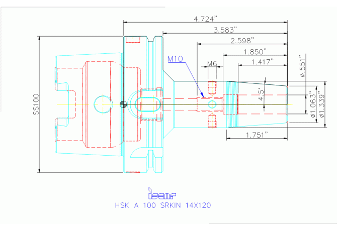 HSK A100 SRKIN14X120