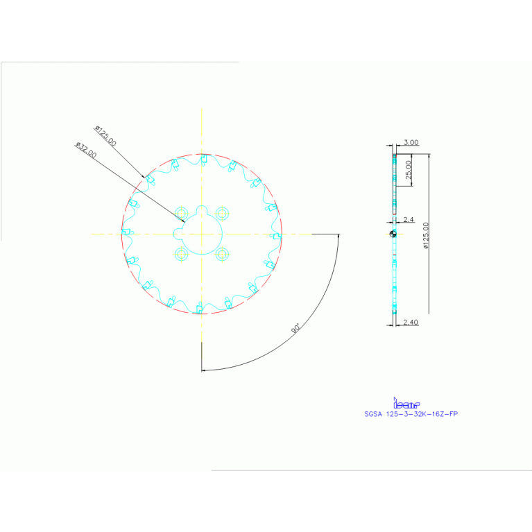 SGSA 125-3-32K-16Z-FP