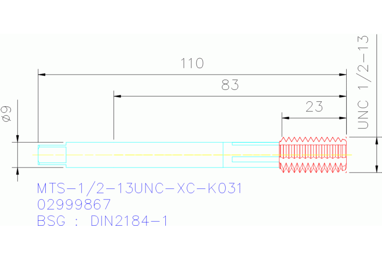 MTS-1/2-13UNC-XC-K031