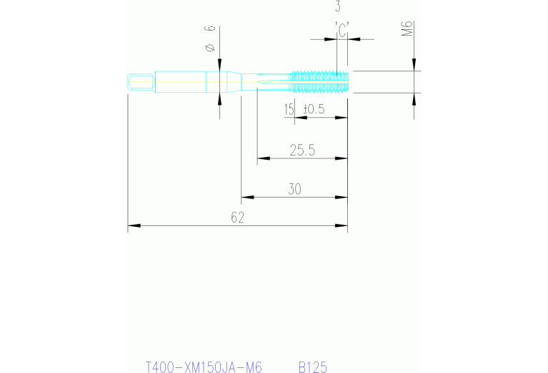 T400-XM150JA-M6 B125