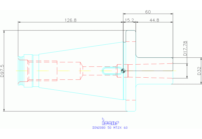 DIN2080 50 MT2X 60