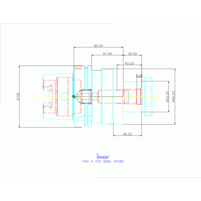 HSK A100 SEMC50X80