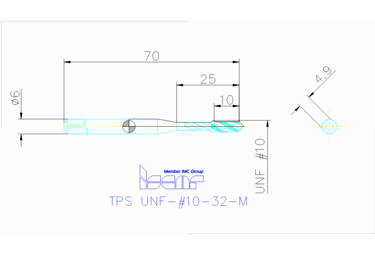 TPS UNF-#10-32-M HEST