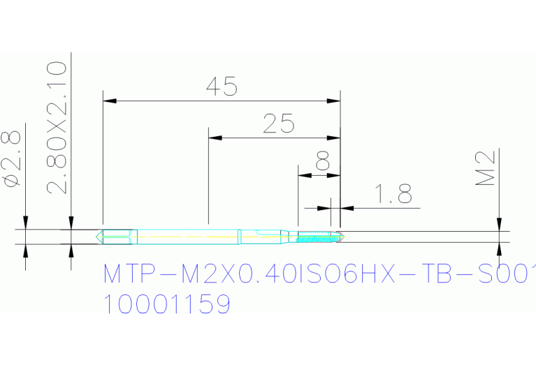 MTP-M2X0.40ISO6HX-TB-S001
