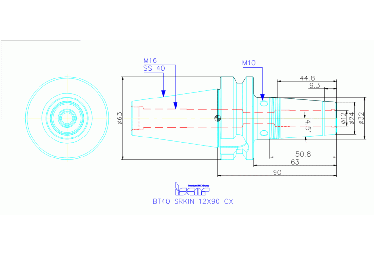 BT40 SRKIN 12X90 CX