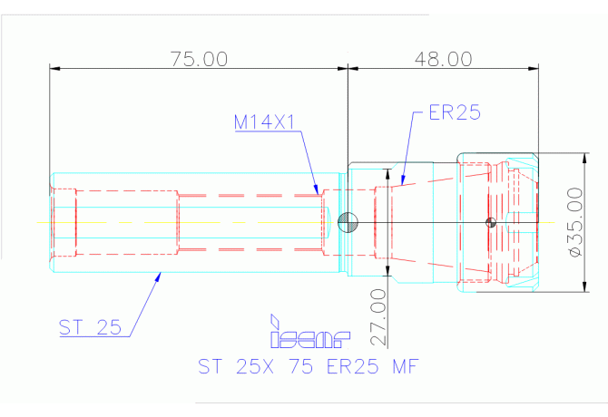 ST 25X 75 ER25 MF