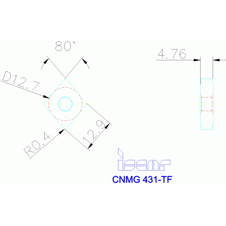 CNMG 120404-TF IC8250