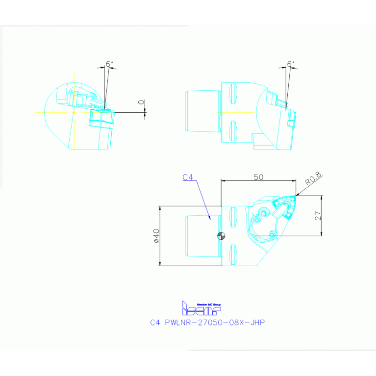 C4 PWLNR-27050-08X-JHP