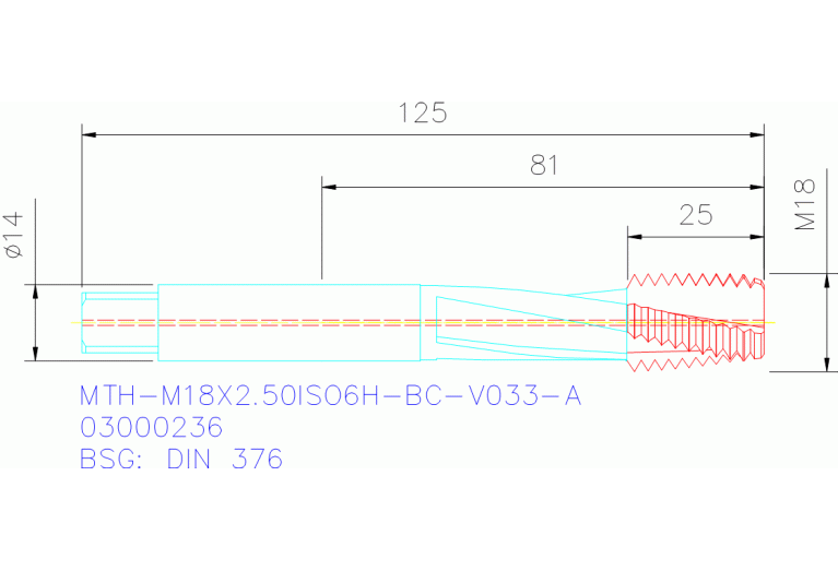 MTH-M18X2.50ISO6H-BC-V033-A