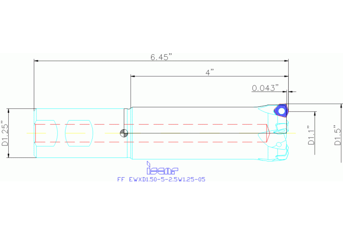 FF EWXD1.50-5-4.0W1.25-05