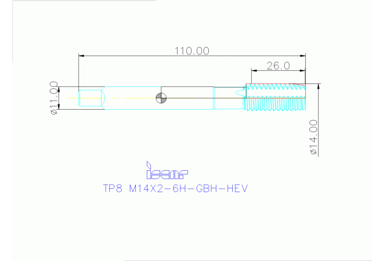 TPG M-14X2.0-H HE