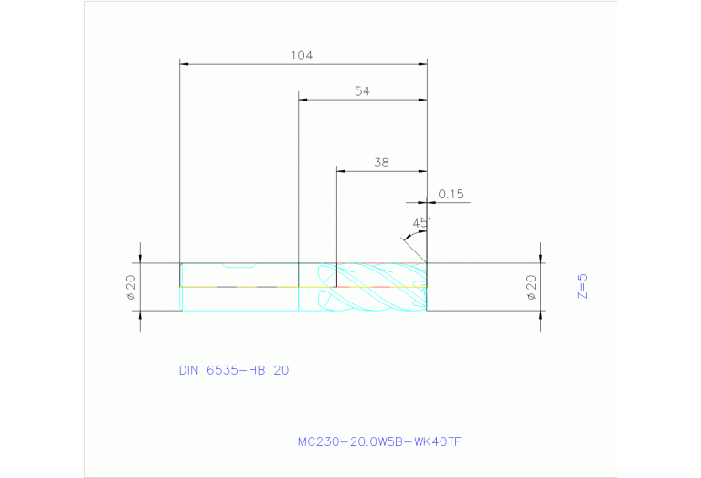 MC230-20.0W5B-WK40TF