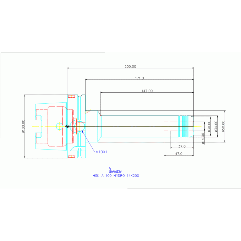 HSK A 100 HYDRO 14X200