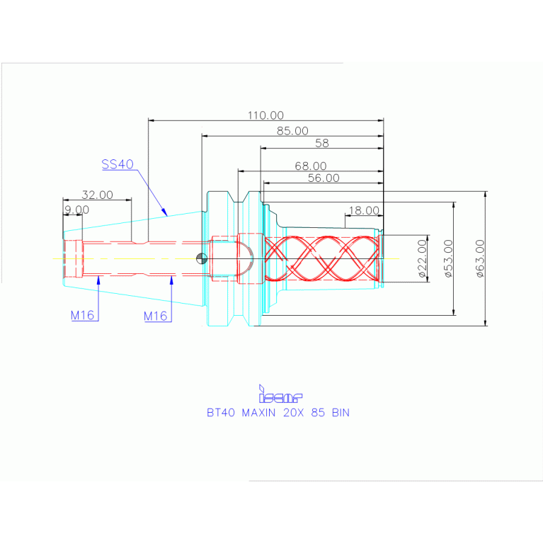 BT40 MAXIN 20X 85 BIN