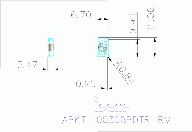 APKT 100308PDTR-RM IC250