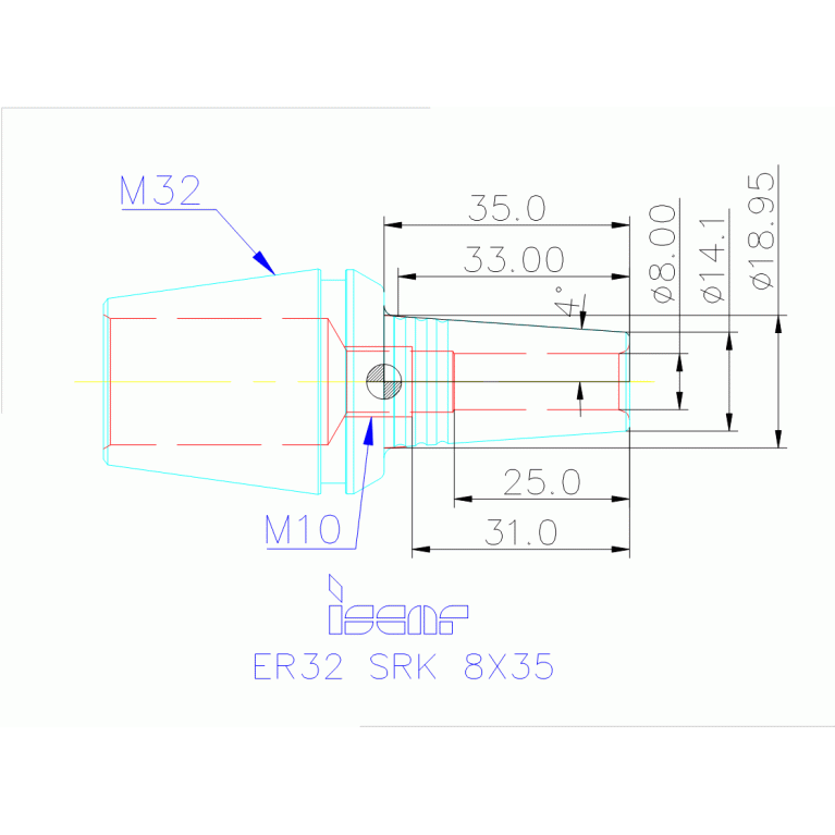 ER32 SRK 8X35