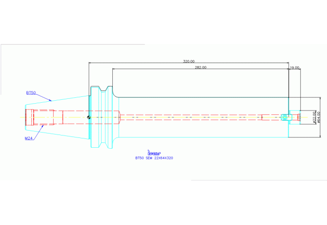 BT50 SEM 22X64X320