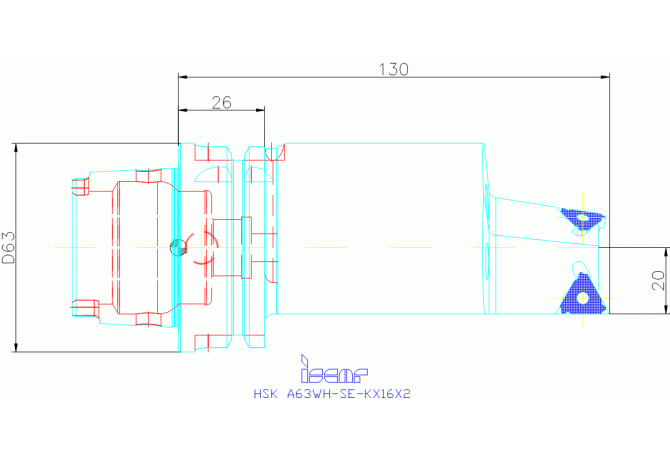 HSK A63WH-SE-KX16X2