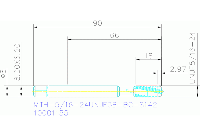 MTH-5/16-24UNJF3B-BC-S142
