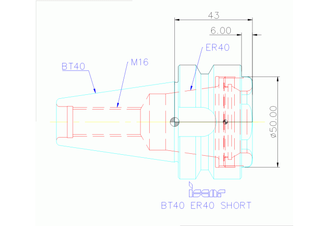 BT40 ER40 SHORT