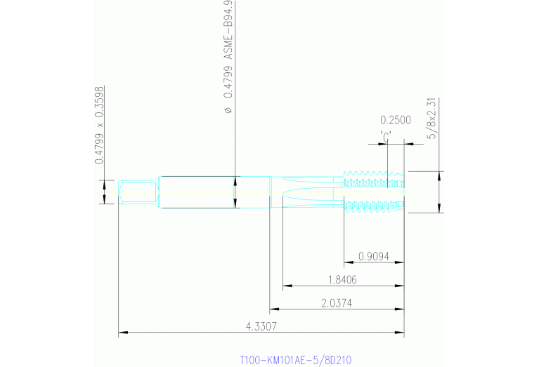 T100-KM101AE-5/8 D210