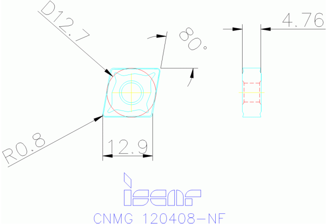 CNMG 120408-NF IC8150