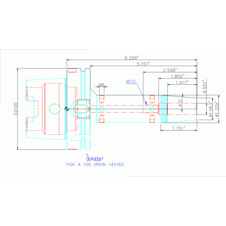 HSK A100 SRKIN14X160