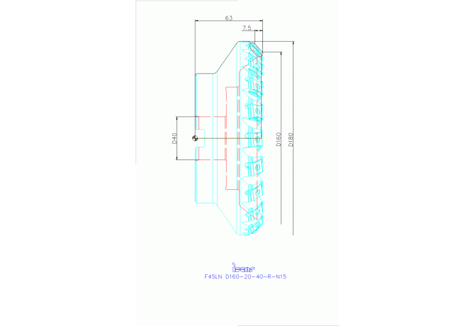 F45LN D160-20-40-R-N15