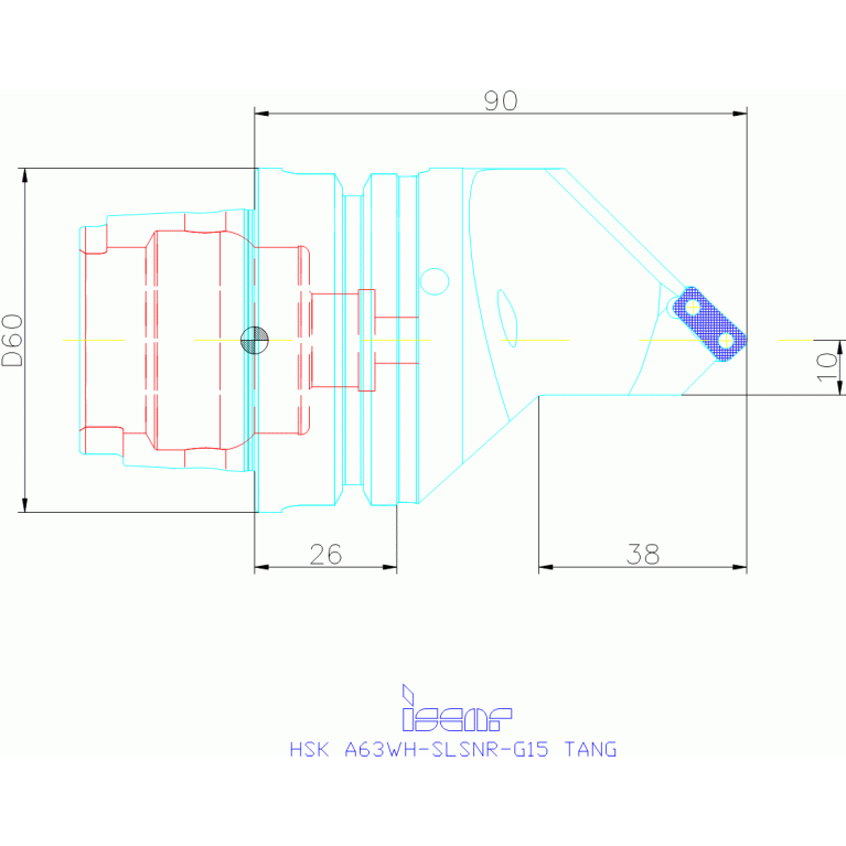 HSK A63WH-SLSNR-G15 TANG