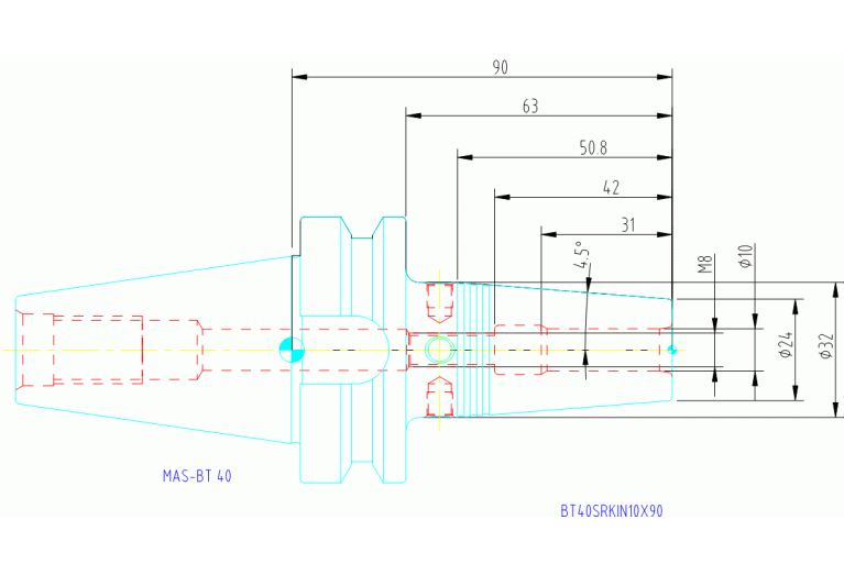 BT40SRKIN10X90