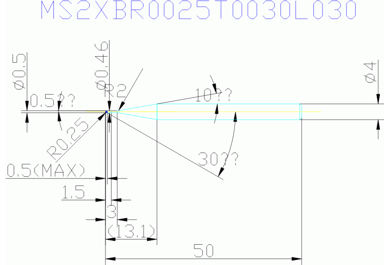 MS2XBR0025T0030L030