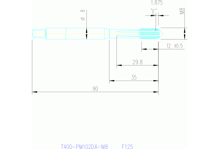 T400-PM102DA-M8 F125
