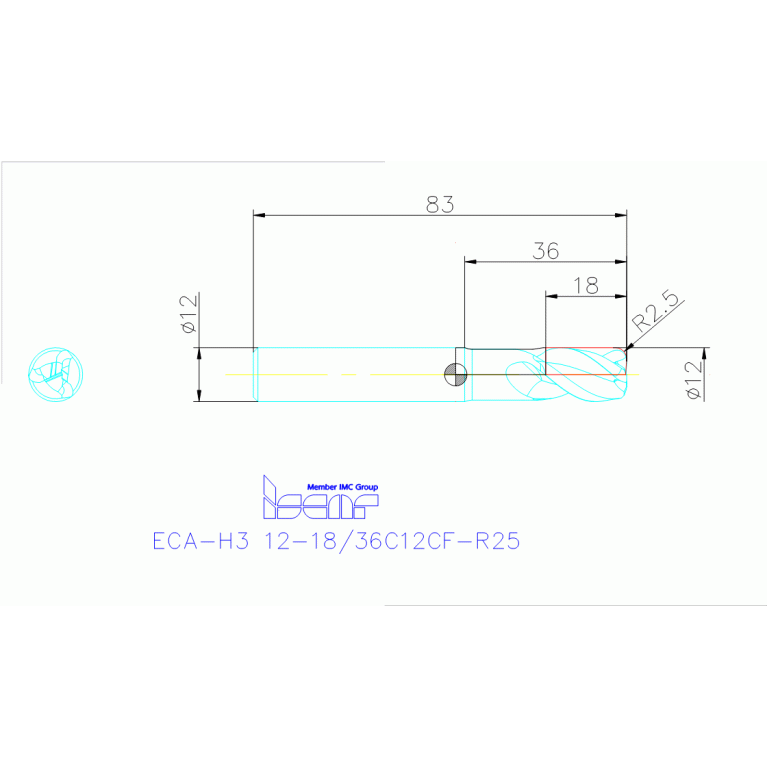 ECA-H3 12-18/36C12CF-R25 IC08