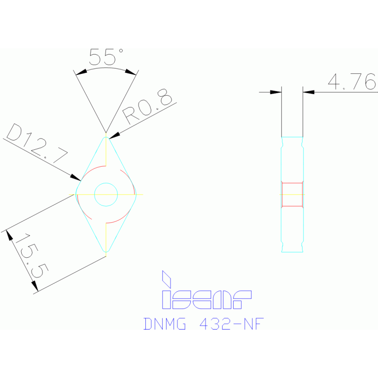 DNMG 150408-NF IC8150