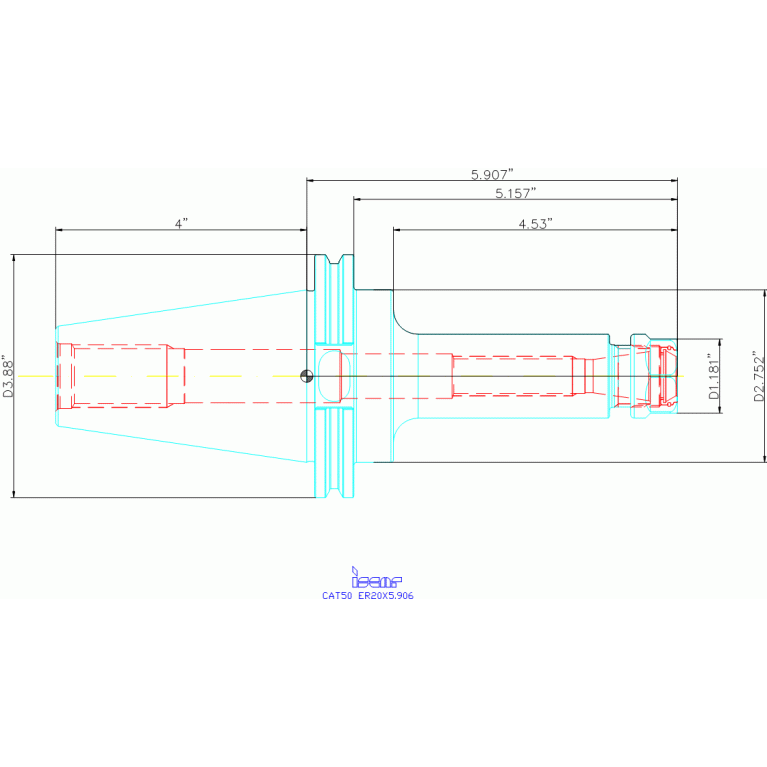 CAT50 ER20X5.906 B