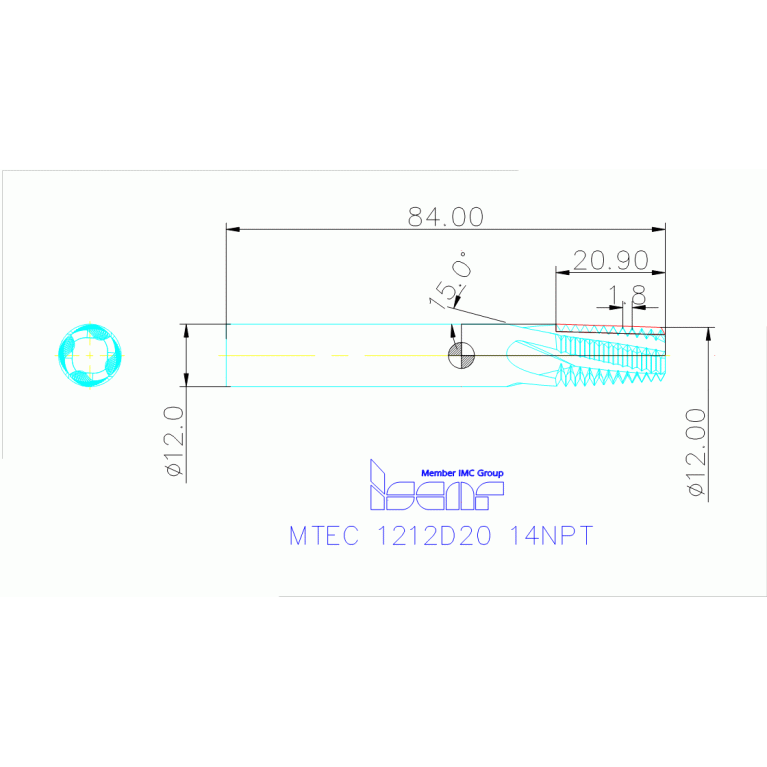 MTEC 1212D20 14NPT IC908