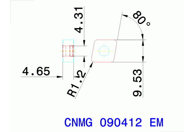 CNMG 090412 EM TT9215