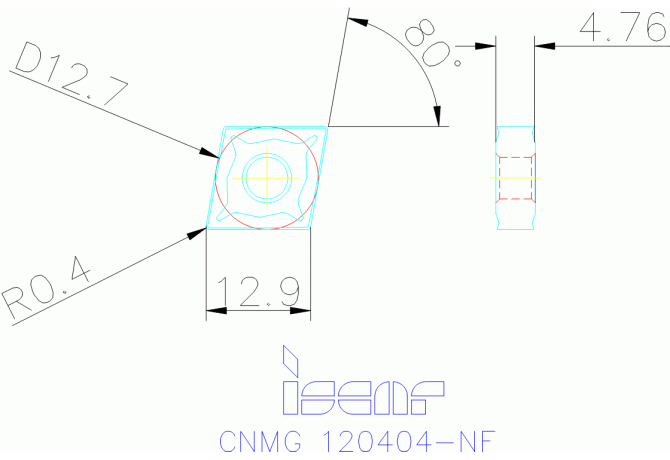 CNMG 120404-NF IC9250