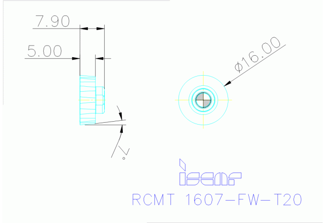 RCMT 1607-FW-T20 IC908