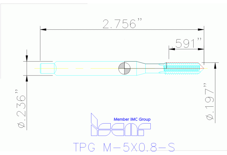 TPG M-5X0.8-S HEST
