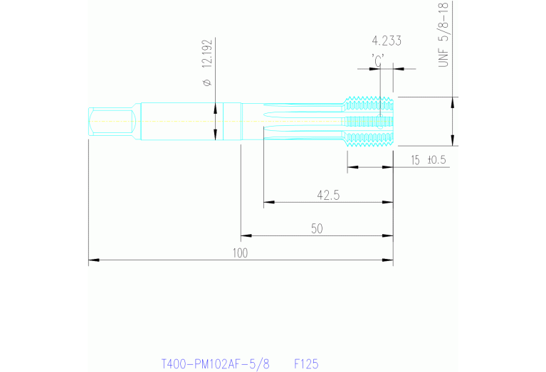 T400-PM102AF-5/8 F125