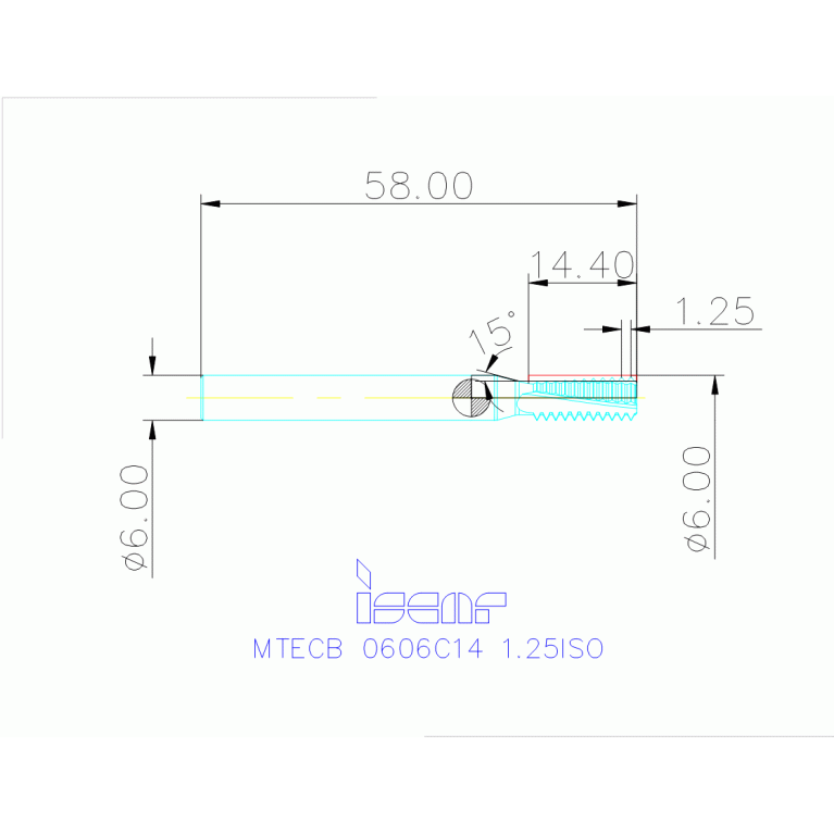 MTECB 0606C14 1.25ISO IC908