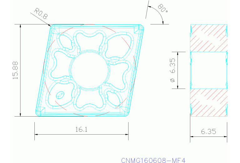 CNMG160608-MF4 TM4000